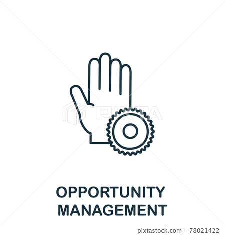 Opportunity Management icon from reputation management collection. Simple line element Opportunity Management symbol for templates, web design and infographics 78021422