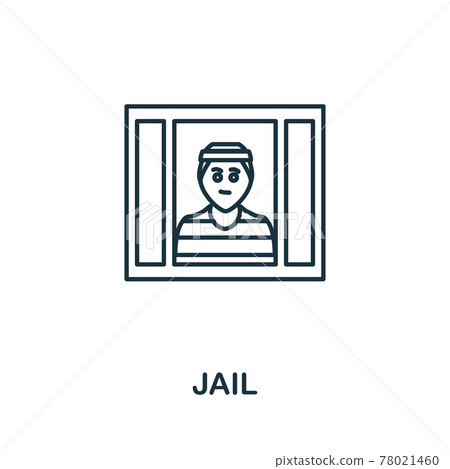 Jail icon. Simple element from police collection. Creative Jail icon for web design, templates, infographics and more Jail icon. Simple element from police collection. Creative Jail icon for web design, templates, infographics and more 78021460