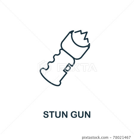 Stun Gun icon. Simple element from police collection. Creative Stun Gun icon for web design, templates, infographics and more 78021467