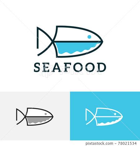 Fish Knife Seafood Restaurant Chef Simple Logo Fish Knife Seafood Restaurant Chef Simple Logo 78021534