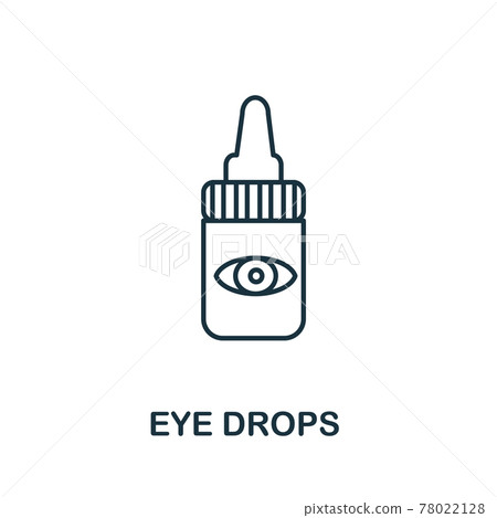 Eye Drops icon. Simple illustration from ophthalmology collection. Creative Eye Drops icon for web design, templates, infographics and more 78022128
