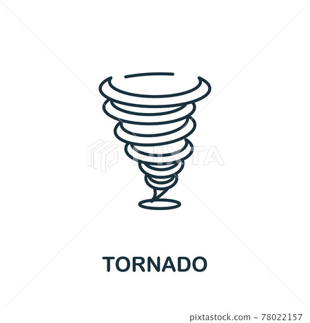 Tornado icon. Simple element from natural disaster collection. Creative Tornado icon for web design, templates, infographics and more Tornado icon. Simple element from natural disaster collection. Creative Tornado icon for web design, templates, infographics and more 78022157