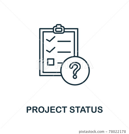 Project Status icon. Simple element from management collection. Creative Project Status icon for web design, templates, infographics and more 78022178