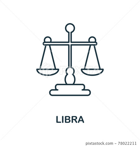 Libra icon. Simple element from jewelery collection. Creative Libra icon for web design, templates, infographics and more 78022211