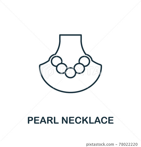 Pearl Necklace icon. Simple element from jewelery collection. Creative Pearl Necklace icon for web design, templates, infographics and more Pearl Necklace icon. Simple element from jewelery collection. Creative Pearl Necklace icon for web design, templates, infographics and more 78022220