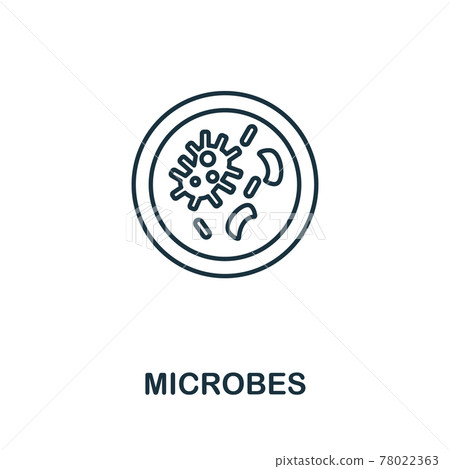 Microbes icon. Simple element from hygiene collection. Creative Microbes icon for web design, templates, infographics and more Microbes icon. Simple element from hygiene collection. Creative Microbes icon for web design, templates, infographics and more 78022363
