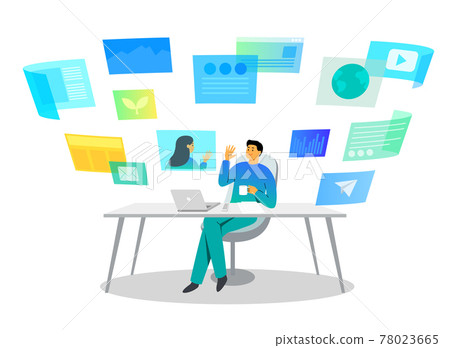 VR virtual world metaverse concept 78023665