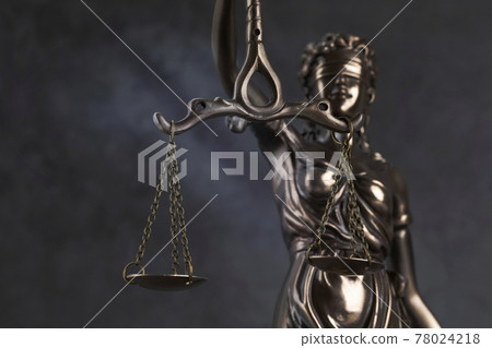 crime and law concept, statue of justice 78024218