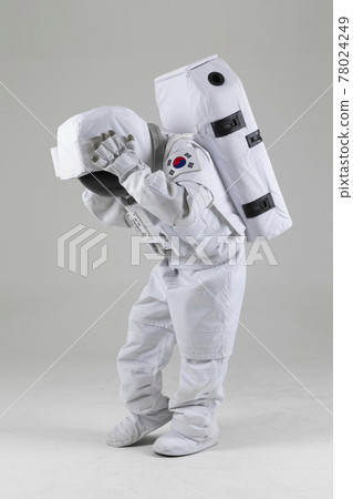 depressed astronaut, white background depressed astronaut, white background 78024249