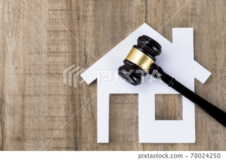Crime and law - architecture, building fraud concept 78024250