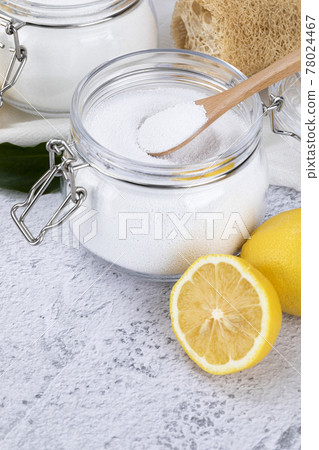 Zero waste concept, lemon and carbonated soda 78024467