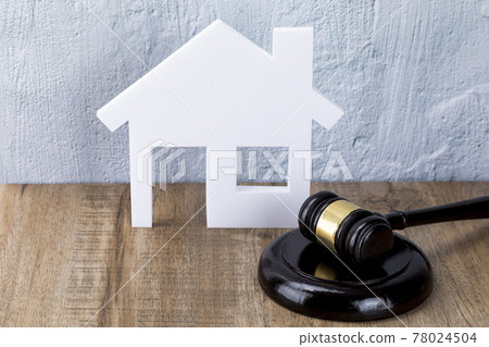 Crime and law - house, housing loan fraud concept Crime and law - house, housing loan fraud concept 78024504