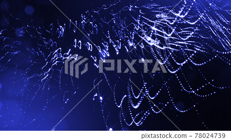 3d render of glow blue particles in air as science fiction of microcosm or macro world. Abstract sci-fi background with depth of field and glowing particles, bokeh effects. 3d render of glow blue particles in air as science fiction of microcosm or macro world. Abstract sci-fi background with depth of field and glowing particles, bokeh effects. 78024739