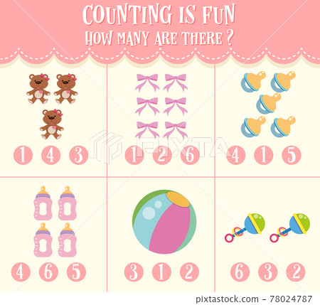 Number counting math worksheet for kids Number counting math worksheet for kids 78024787