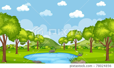 Nature forest landscape scene Nature forest landscape scene 78024856