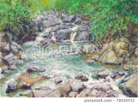 山間小溪的圖片 78030552