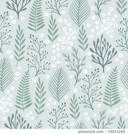 Garden flower, plants ,botanical ,seamless pattern vector design for cover, fabric, interior decor. Cute pattern with plant branch. Garden flower, plants ,botanical ,seamless pattern vector design for cover, fabric, interior decor. Cute pattern with plant branch. 78033269
