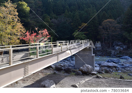 Mitake Gorge, Mitake Kobashi washed away by Typhoon No. 19 in 2019 78033684