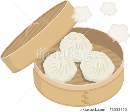 帶蒸汽的小籠包精露 帶蒸汽的小籠包精露 78033830