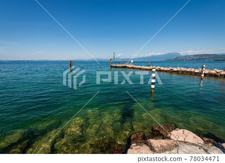 Port of Cisano di Bardolino and Lake Garda Veneto Italy - Lago di Garda 78034471