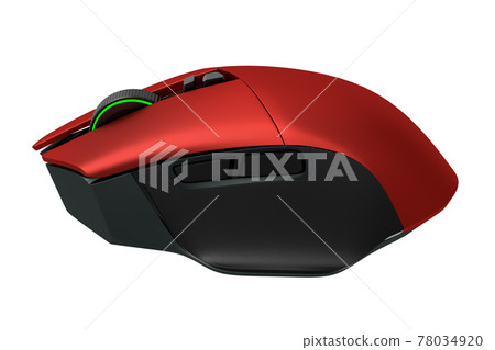 Modern wireless gaming computer mouse isolated on white background 78034920