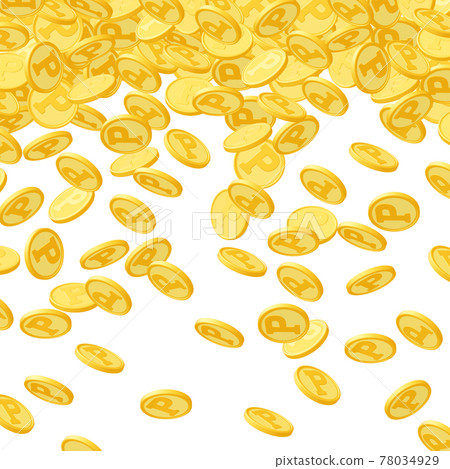 Economic illustration Background material Image of points to be accumulated Gold coins pouring down (1) Economic illustration Background material Image of points to be accumulated Gold coins pouring down (1) 78034929