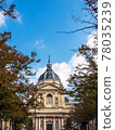 View to the Sorbonne university in Paris, France 78035239