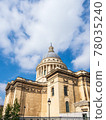 View to the Pantheon in Paris, France 78035240