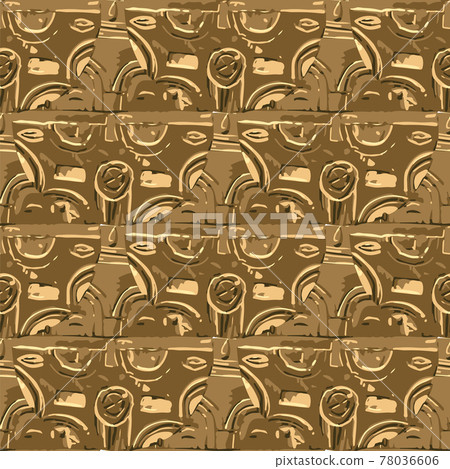 Vector repeated seamless pattern of vintage shields 78036606