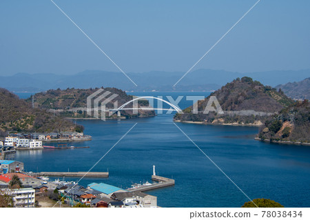 Superb view from the hill park where you can see the history of Mitarai, Osaki-Shimojima, Kure City Superb view from the hill park where you can see the history of Mitarai, Osaki-Shimojima, Kure City 78038434