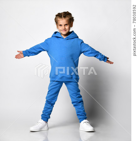 Young beauty casual clothes woman in sweat suit 78038592