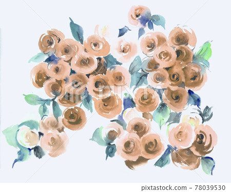色彩豐富的花卉素材組合和設計元素 色彩豐富的花卉素材組合和設計元素 78039530