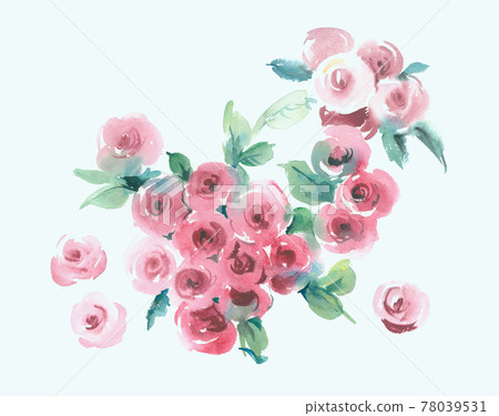 色彩豐富的花卉素材組合和設計元素 色彩豐富的花卉素材組合和設計元素 78039531