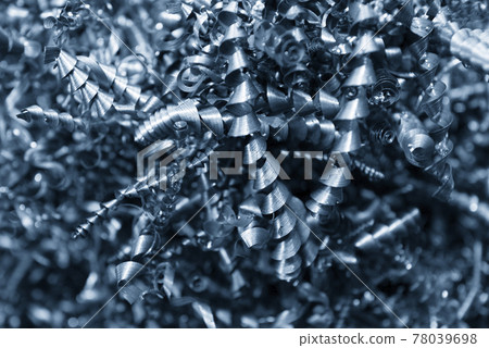 Close-up scene of metal scrap . 78039698