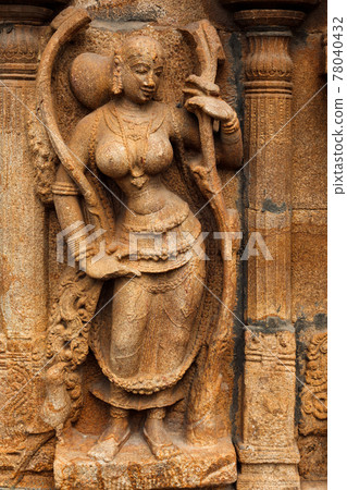 Bas reliefes in Hindu temple. Sri Ranganathaswamy Temple. Tiruchirappalli Trichy , Tamil Nadu, India 78040432