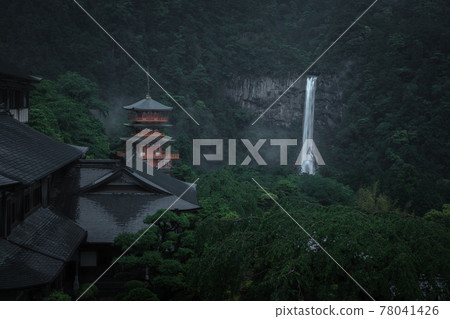 和歌山縣熊野那智大社鮮綠 78041426