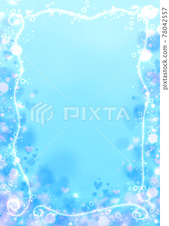 神奇的心水下,泡沫框架背景 神奇的心水下,泡沫框架背景 78042557