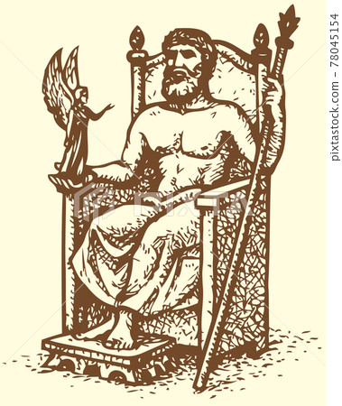 Series "Seven Wonders of the Ancient World". Statue of Zeus 78045154