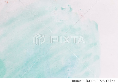 Blue watercolor background with smooth streaks on white paper. Translucent light aqua watercolor stains with copy space for text Blue watercolor background with smooth streaks on white paper. Translucent light aqua watercolor stains with copy space for text 78048178