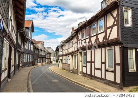 Historical street in Goslar, Germany 78048458