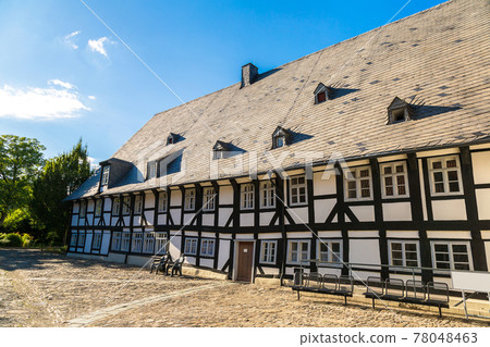 Historical street in Goslar, Germany 78048463