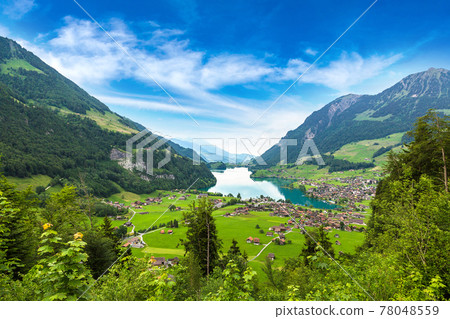 Lungern village in Switzerland Lungern village in Switzerland 78048559