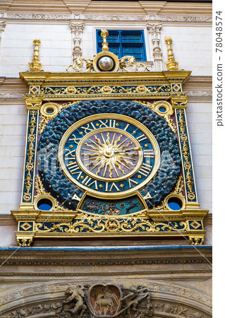 Clock in Rouen Clock in Rouen 78048574