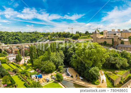 Panoramic cityscape of Luxembourg 78048601