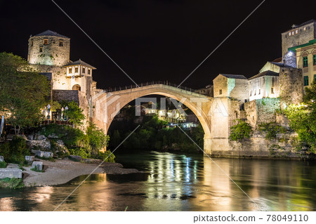 The Old bridge in Mostar The Old bridge in Mostar 78049110