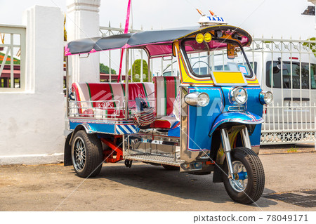Traditional taxi tuk-tuk in Bangkok 78049171