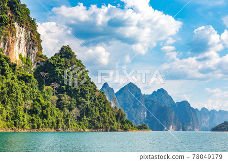 Cheow Lan lake in Thailand Cheow Lan lake in Thailand 78049179