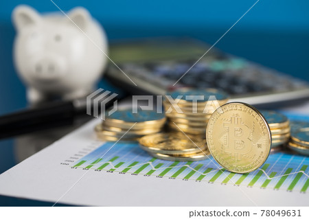 Cryptocurrencys new digital money, Bitcoin Coin Cryptocurrencys new digital money, Bitcoin Coin 78049631