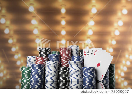 Classic casino, Poker Chips background 78050067