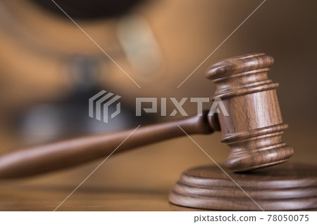 Law wooden gavel barrister, justice concept, legal system concept 78050075